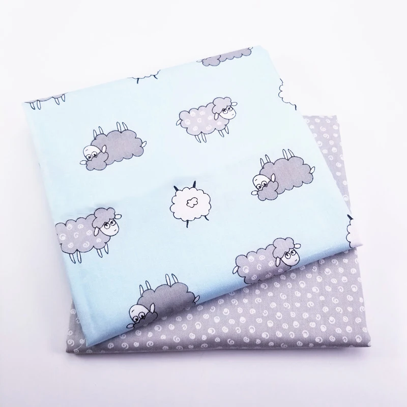 

Printed Sheep Kids Twill Cotton Fabric,Patchwork Cloth,DIY Sewing Quilting Fat Quarters Material For Baby&Child