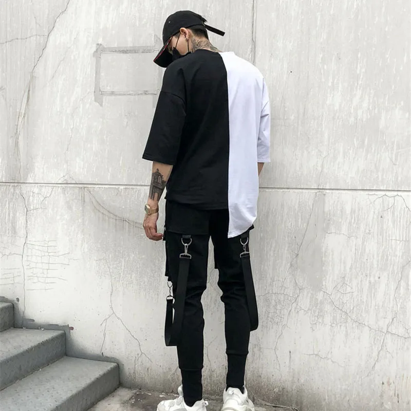 Мужские высокие уличные модные хип хоп harajuku повседневные брюки карго женские мужские свободные шаровары брюки для бега тренировочные брюки TA1107