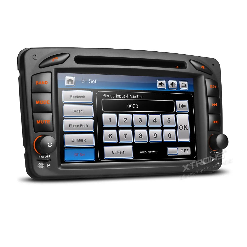 XTRONS 7 дюймов 2 din автомобильный DVD плеер с can bus GPS навигации для Mercedes Benz A W168/c класс