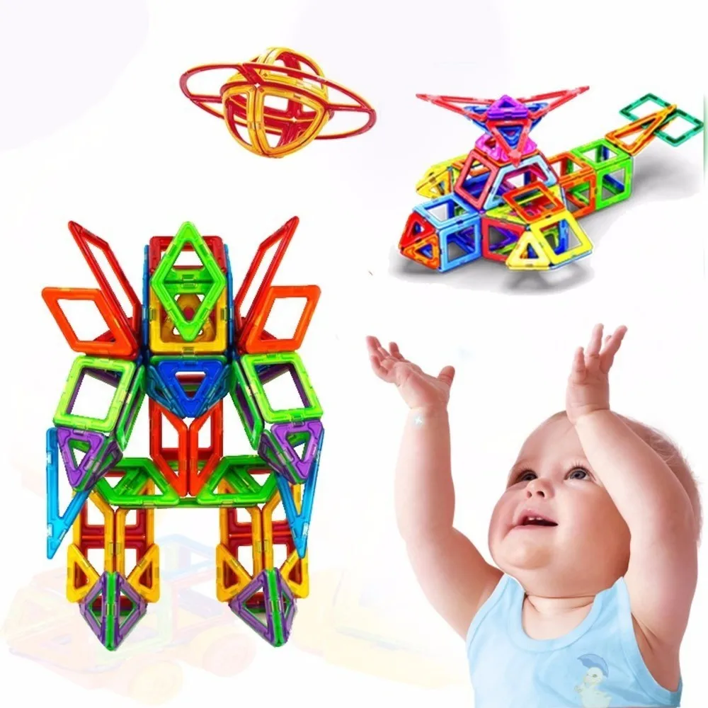 Дети строительство игрушка мини 40 шт. Магнитный конструктор Construction Set модель и