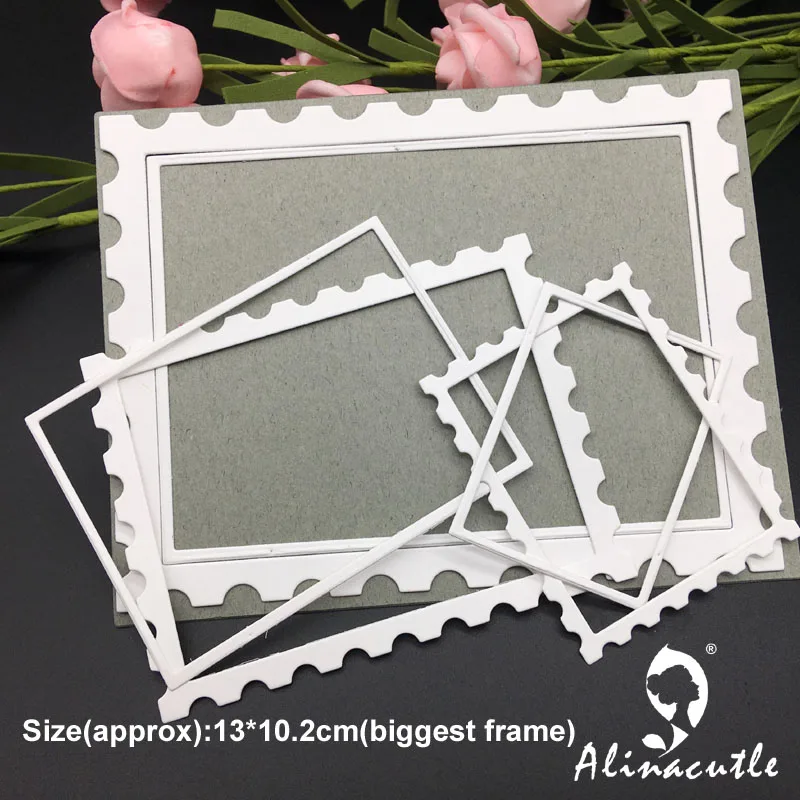 Штамповка для резки металла зубчатая рамка склеивания альбом скрапбукинга