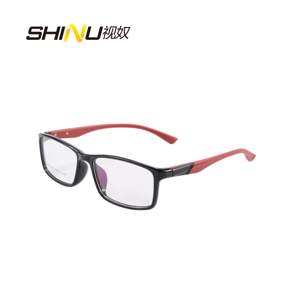 Ультралегкие оправы для очков tr90 мужчин черные с полным ободком роскошные и