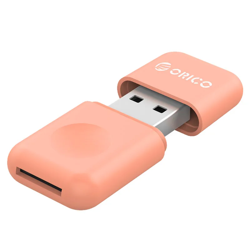 ORICO USB 3,0 SD TF кард-ридер 5 Гбит/с сверхскоростная передача Тип C кардридер портативный многофункциональный матч с OTG - Цвет: Pink