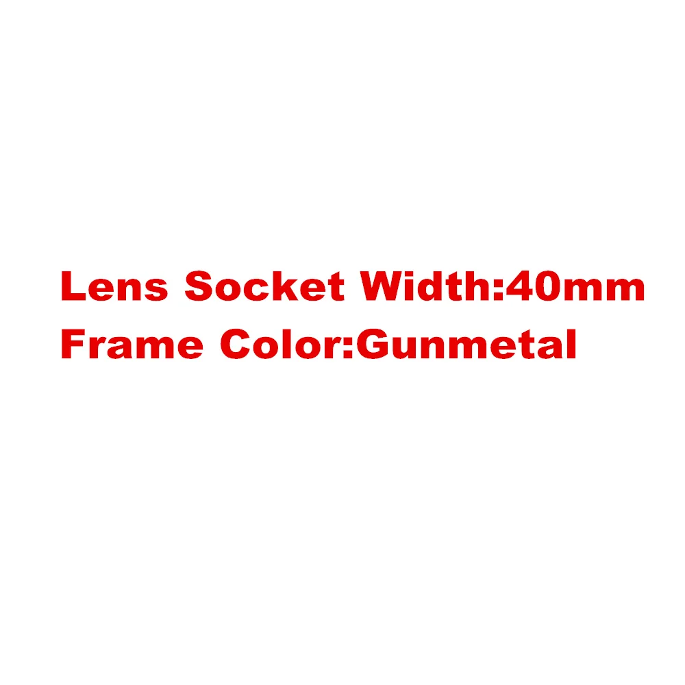 40mm Gunmetal Винтажные Маленькие 40 мм круглые оправы для очков металлические цельные оправы оптические очки унисекс - Цвет оправы: 40mm Gunmetal