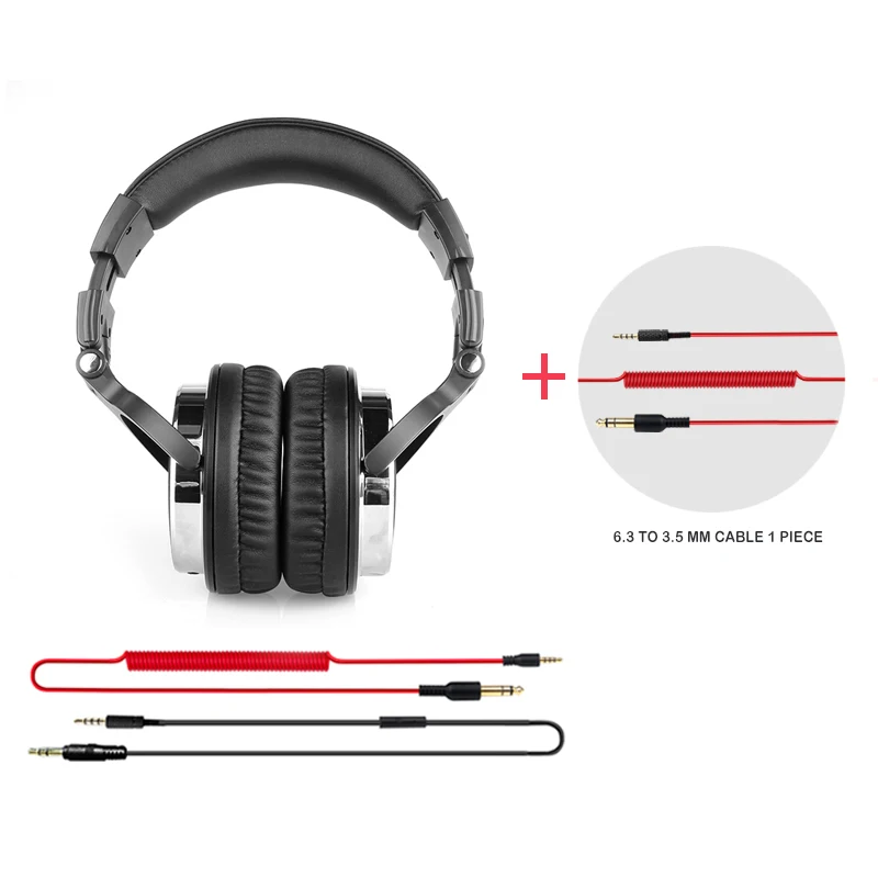Standard add wire Oneodio профессиональные студийные наушники DJ стерео профессиональные диджейские наушники студийного монитора игровая гарнитура для ПК телефона PS4 Xbox - Цвет: Standard add wire