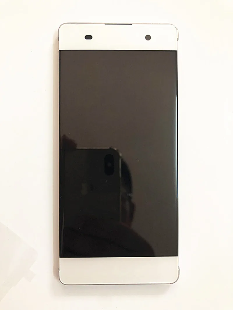 Протестировано " для Sony Xperia XA F3111 F3112 F3116 ЖК сенсорный экран дигитайзер сборка запасные части XA дисплей - Цвет: White With Frame