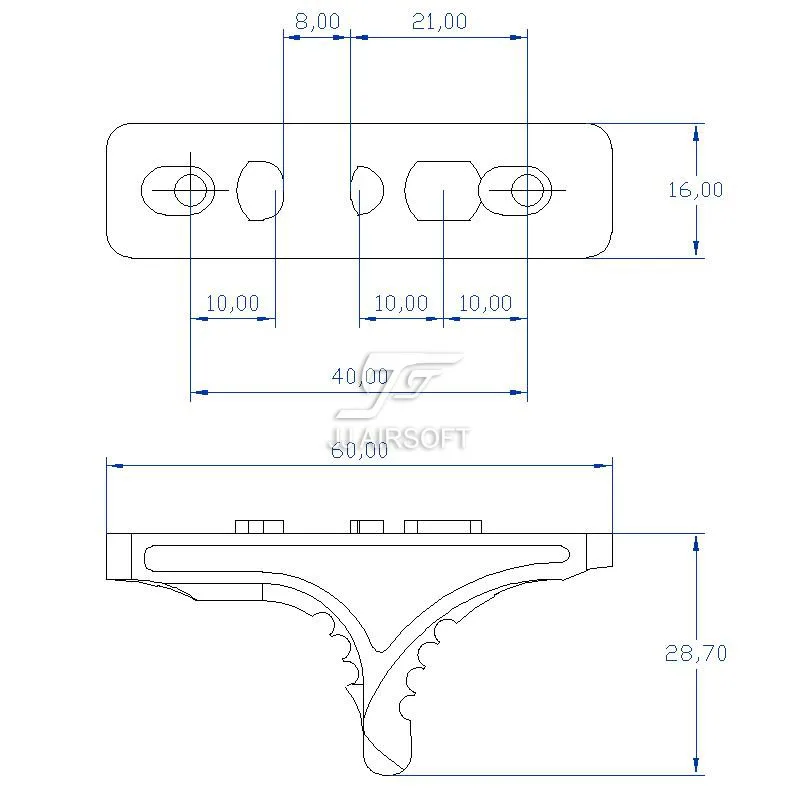 ACI зубчатые весы стоп/Handstop для M-LOK/MLOK(черный/красный/Тан/серебро) CNC Версия легкий