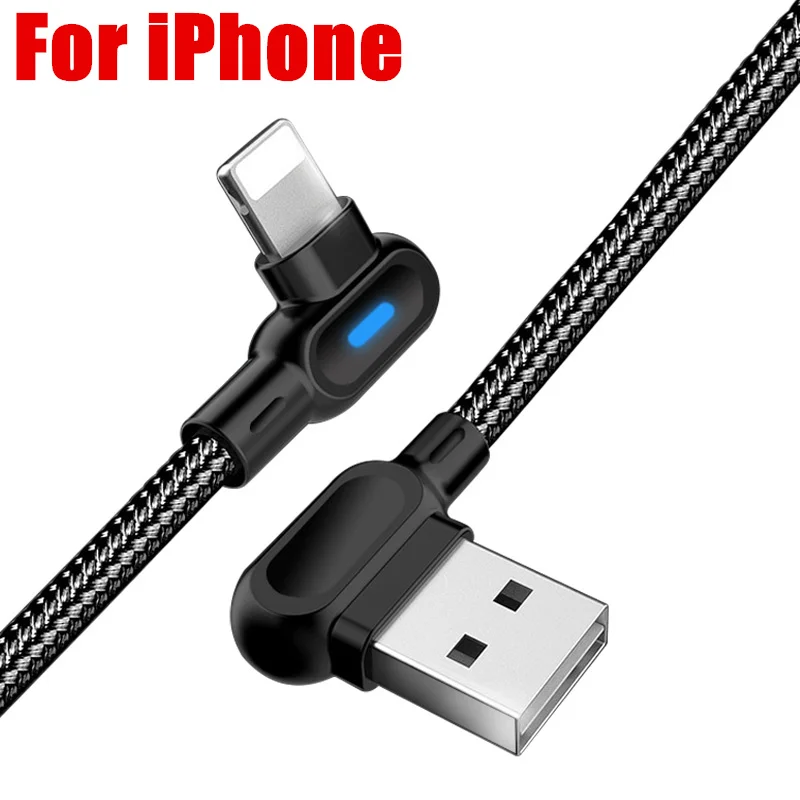 black for iphone 2 м 1 м Быстрая зарядка USB кабель для iPhone X XR 7 8 Micro usb type C кабель для samsung S8 S9 S10 Xiaomi huawei LG Android зарядное устройство - Цвет: black for iphone