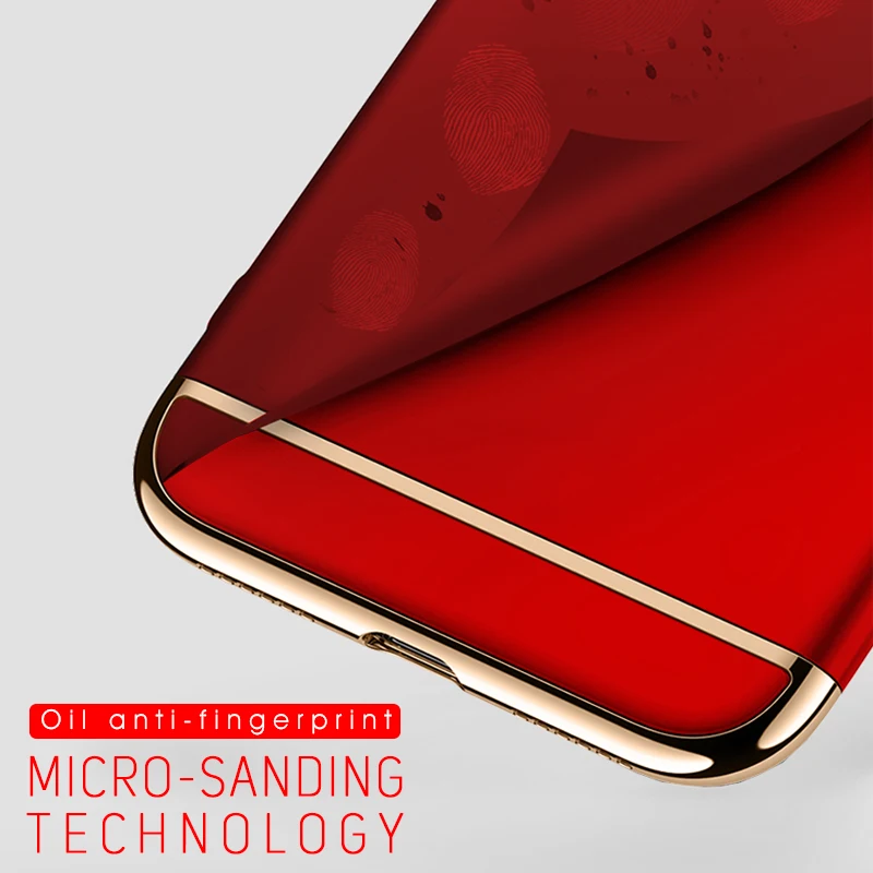 NFH Роскошные антидетонационных чехол для телефона айфон X 8 Plus металлик Coque крышка