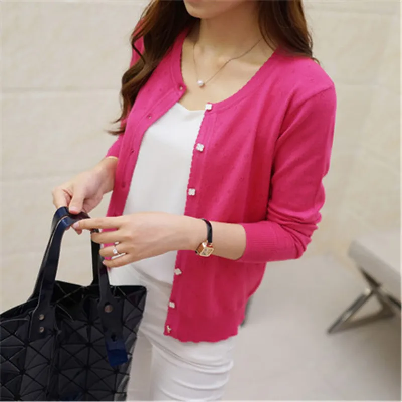 Новый свитер женский кардиган вязаный пальто с длинным рукавом крючком Женский Повседневный Кардиган