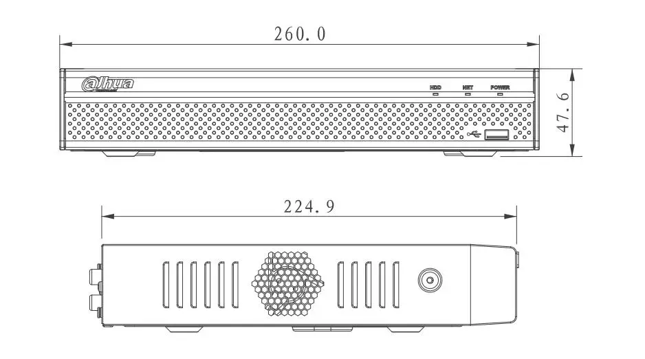Dahua NVR 4K видео рекордер 8ch p2p NVR4108HS-4KS2 H.265 до 8MP Разрешение HDMI/VGA одновременный видеовыход