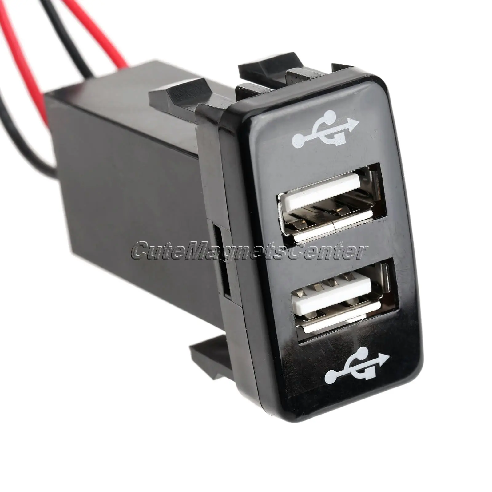 Автомобильный двойной USB порт зарядное устройство адаптер PDA DVR Аудио вход для Toyota