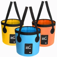 12l 20l folding foldable collapsible sink washbasin bucket wash basin camping water pot bag container car fishing hiking