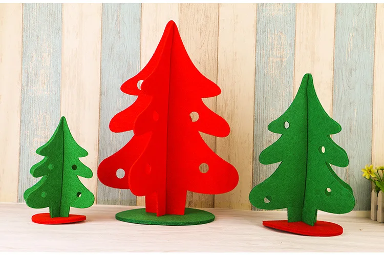 1 шт. тканевая Рождественская елка красный зеленый домашний офис рыночное