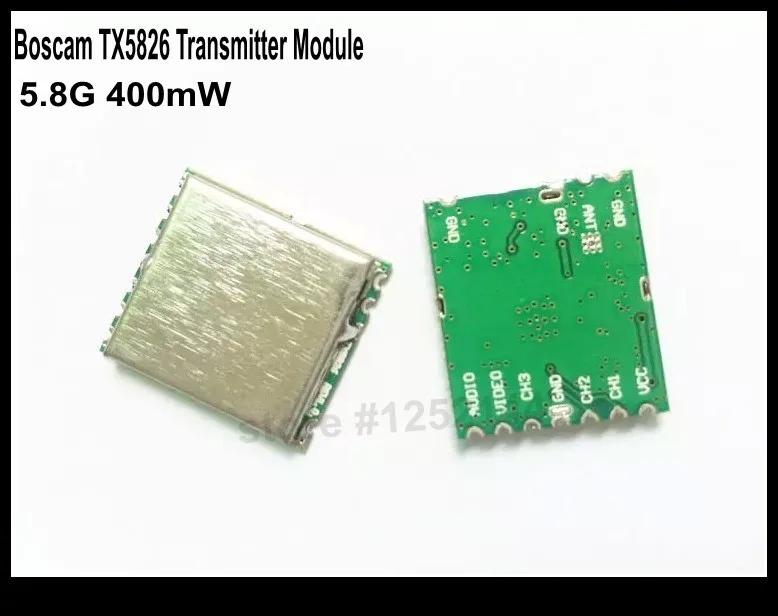 Новый выпуск Boscam 5 8G FPV 400mW 8CH беспроводной аудио видео модуль передатчика TX5826