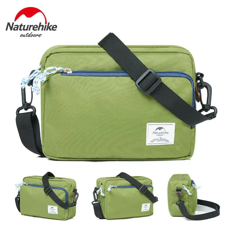 NatureHike Наклонная Сумка через плечо, сумка-мессенджер, многофункциональная спортивная сумка на одно плечо - Цвет: Green