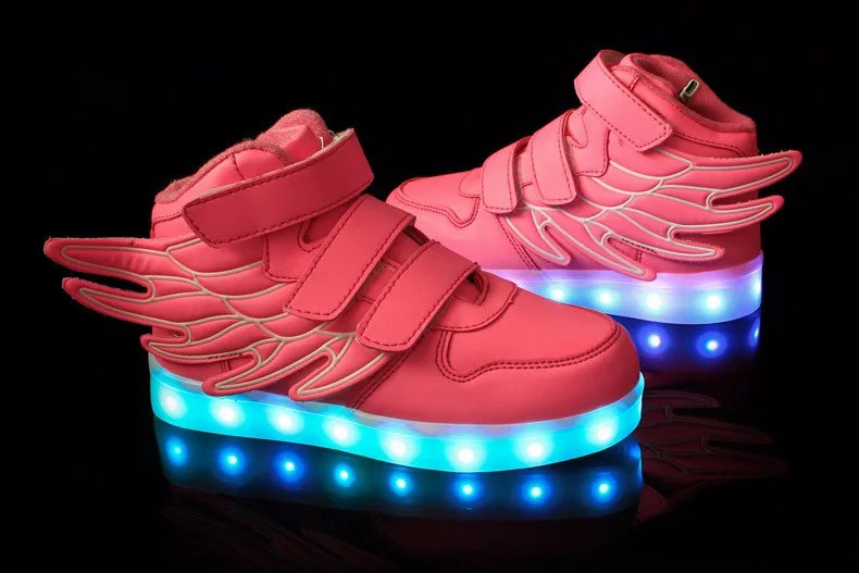 Детская обувь; Chaussures Led Enfants; Зарядка через usb; детская обувь; светильник; Детские светящиеся кроссовки; обувь для девочек и мальчиков; 25-37