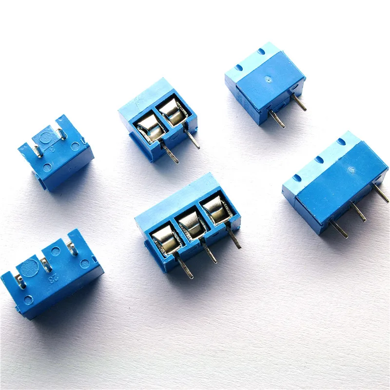 100 шт./лот KF301 3P 2P 3Pin 2Pin 5 08 мм прямой контакт PCB винтовой клеммный блок соединители
