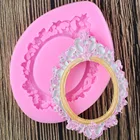 Рамка силиконовая форма помадка форма инструменты для украшения торта Форма для шоколадной мастики