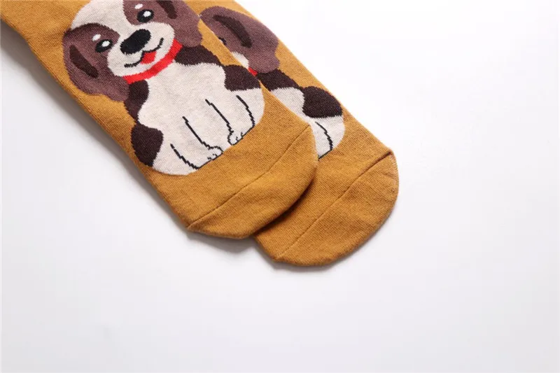 LETSBUY/женские носки с милым животным узором; забавные женские носки в подарок на Рождество; calcetines de mujer; цветные носки для девочек