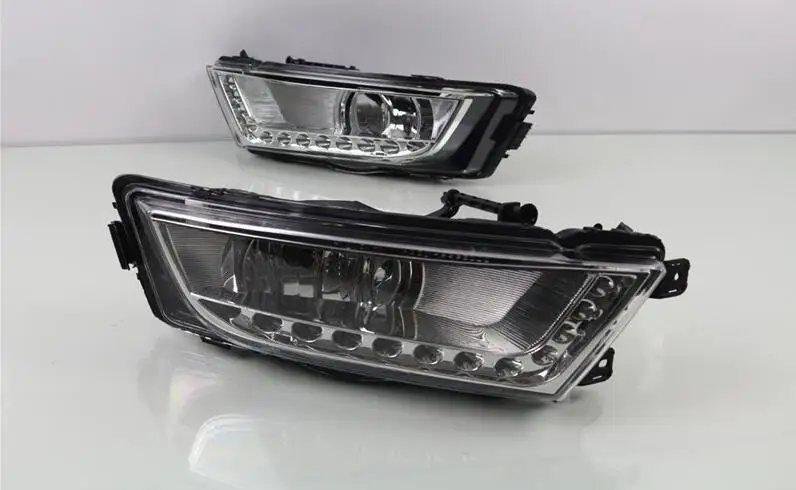 Skod Octavia Дневной светильник 2015 ~ 2017 хром LED Бесплатная доставка! Светодиодный туман