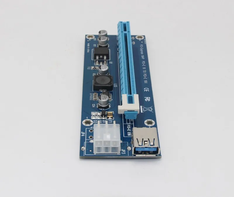 PCI E Riser Express 1X до 16X карта 60 см USB 3 0 SATA кабель питания BTC для майнинга биткоинов Antminer
