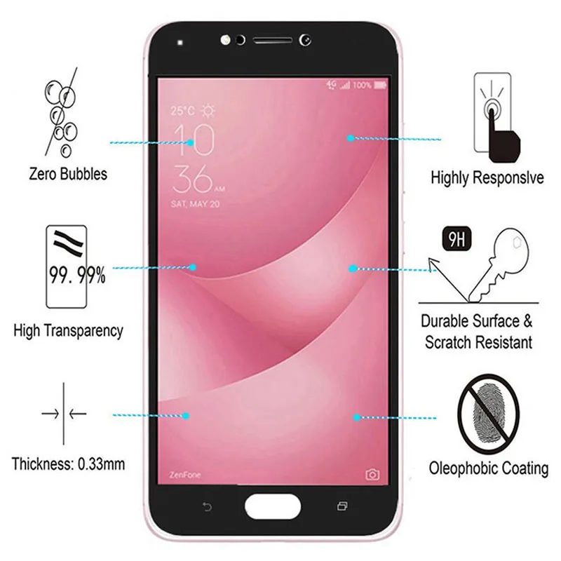 Для Asus Zenfone 4 Max ZC520KL стекло ZC554KL Selfie ZD553KL защита для экрана Закаленное Защитная