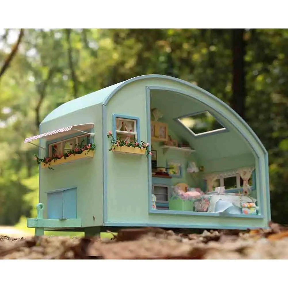 DIY миниатюрный деревянный кукольный домик наборы мебели игрушки ручной работы
