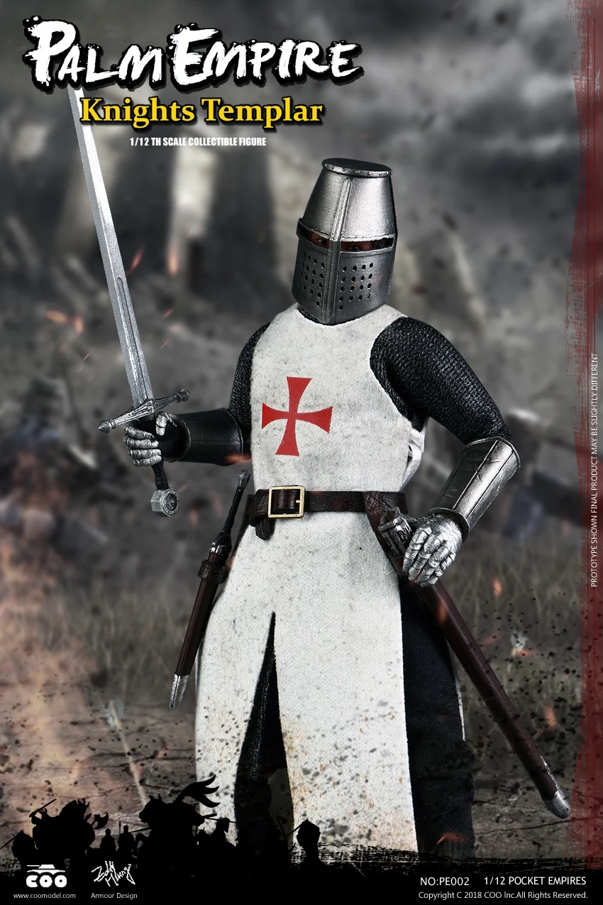Фигурка карманного рыцаря TEMPLAR KNIGHT 1/12 COOMODEL PE002|Игровые фигурки и трансформеры| |