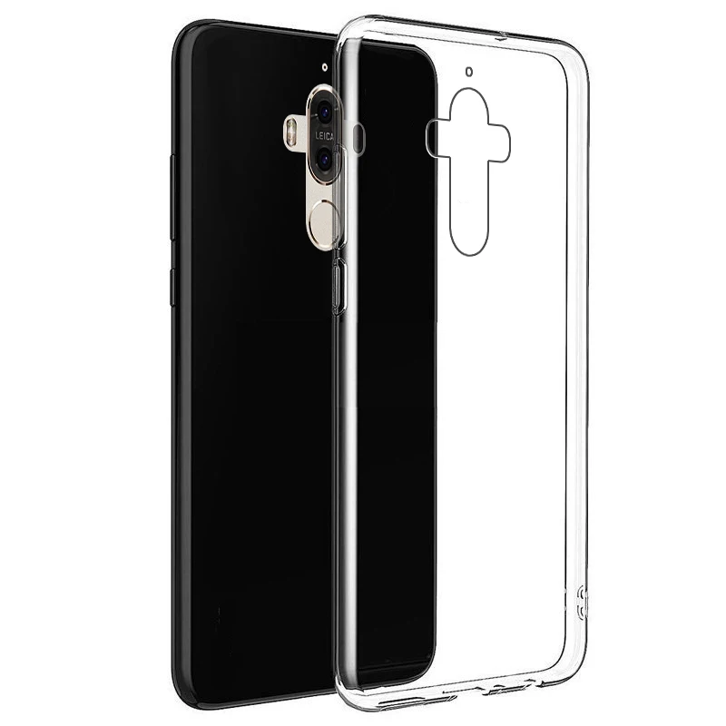 For huawei mate 9 simple solid color protective cover transparent mobile phone soft shell |