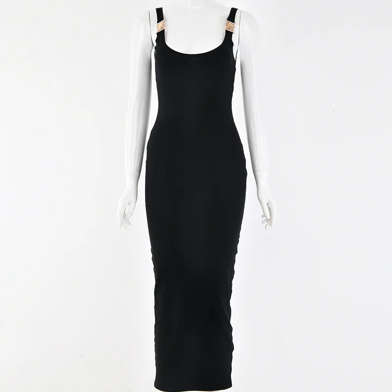 2020 Autumn Dress Women Fashion Casual Strapless Solid Sexy Elegant Spaghetti Strap Home Slim Dresses Vestidos Robes | Женская одежда