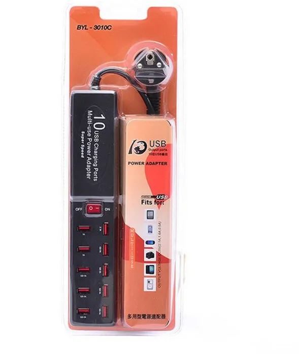 Супер скорость 10 USB зарядка с 5V 6A многоцелевой адаптер питания зарядное