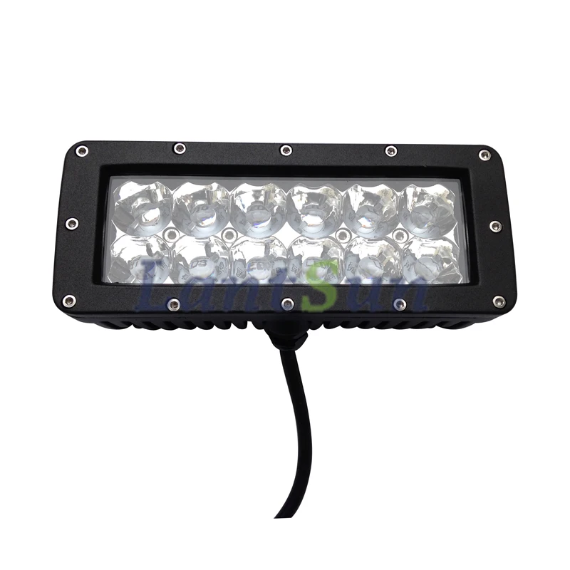 LED661 1 шт. 7 дюймов 60 Вт внедорожный светодиодный световой бар 2 ряда точечный луч 10