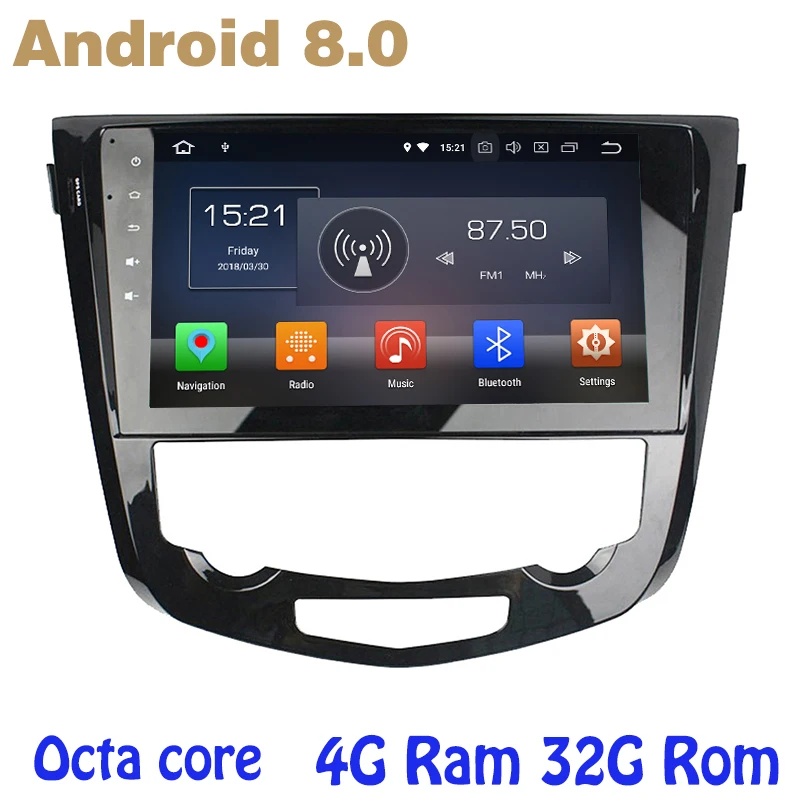 Octa core PX5 Android 8 0 Автомобиль Радио DVD gps для Nissan Qashqai X trail 2014 2018 с 4G Оперативная память
