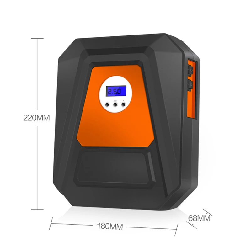 12V DC Электрический воздушный компрессор насос цифровой дисплей Автомобильный