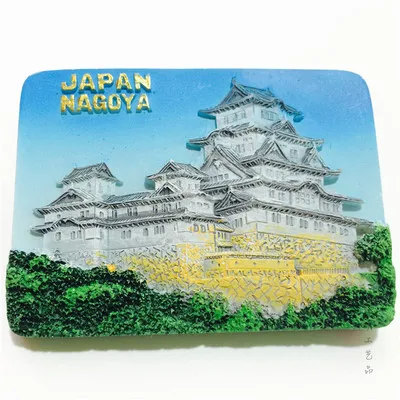 Сувениры для путешествий в мире японские магниты на холодильник Nagoya 3D полимерные