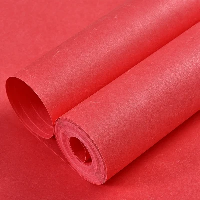 Watermelon Red Современные розовые фиолетовые красные серии простые шелковые обои домашний декор двухслойные окрашенные однотонные обои для стен - Цвет: Watermelon Red