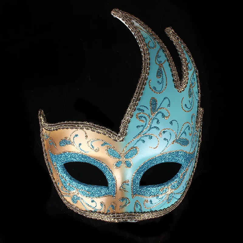 GNHYLL новая золотая Маскарадная маска Mardi Gras Note маска для женщин Венецианская маска Половина лица Венецианский шар маска для Хэллоуина Рождество