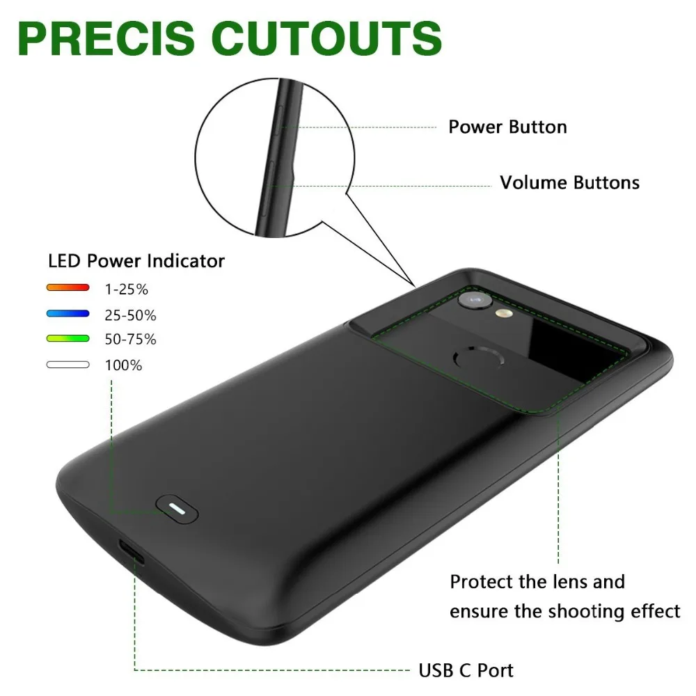 Чехол-накладка для Google Pixel 2/ 2XL тонкий черный