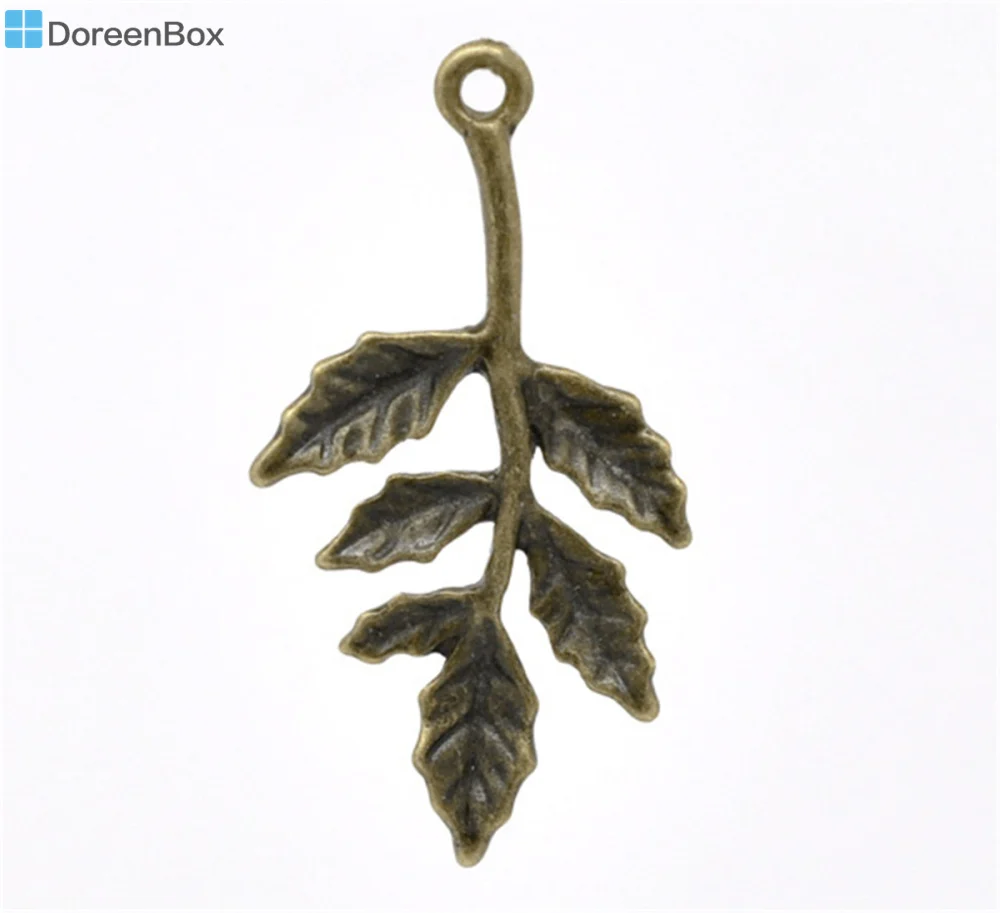 

Doreen Box Милые 50 бронзовые тона Подвески в форме листьев 30x16 мм (B12815)