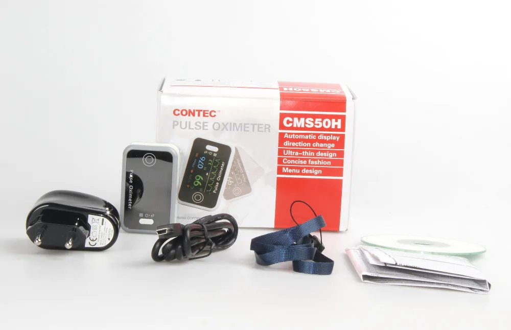 CONTEC CMS50H Пальчиковый Пульсоксиметр для исследования сна SpO2 PR PI Монитор кислорода в крови