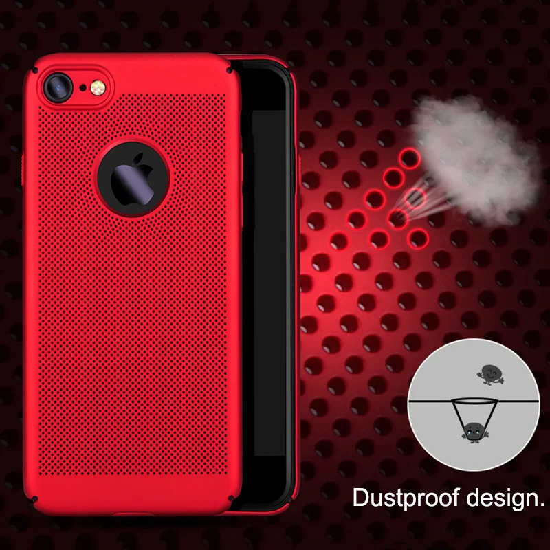 iPngve Heat dissipation Design Anti-knock Case For iPhone 7 Plus 6 6S Phone Bag Hard PC Coque Fundas |