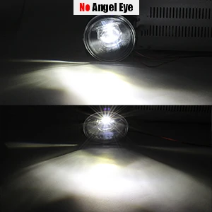 No Angel Eye Buildreamen2 автомобильный H11 4000лм светодиодный противотуманный светильник в сборе объектив ангел глаз дневной ходовой светильник DRL 12 В для Nissan X-Trail T31 2007-2013 - Цвет: No Angel Eye