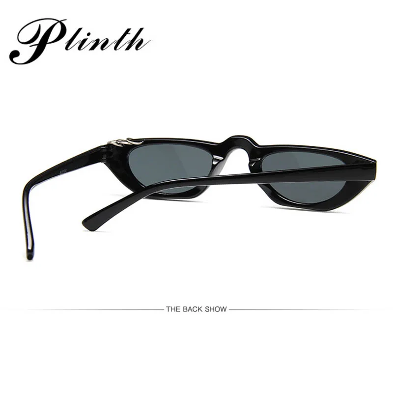 Женские Овальные Солнцезащитные очки PLINTH в стиле ретро черная рафинированная