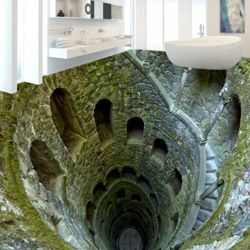 Бесплатная доставка 3D стерео Shock Mine краска для пола фотообои на заказ
