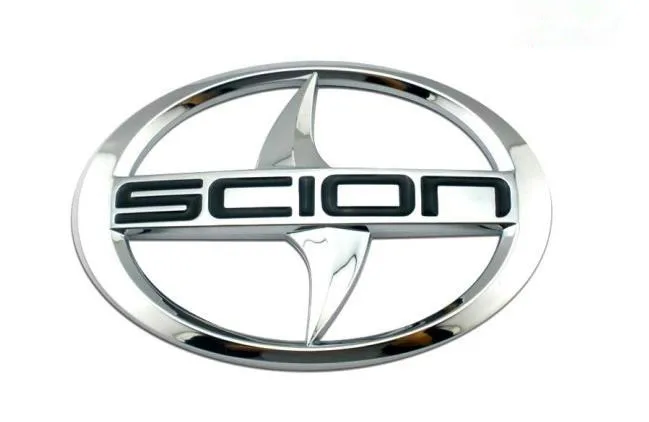 Северная Америка SCION 12*8,2 см автомобиль хвост Стандартный SCION эмблема переоборудования значок 3D стикер для Toyota рейз черный