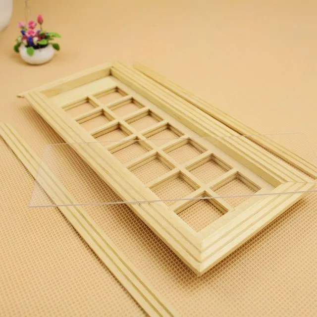 G05-X4605 children baby gift Toy 1:12 Dollhouse mini Furniture Miniature rement wooden 14 Georgia door 1pcs | Игрушки и хобби
