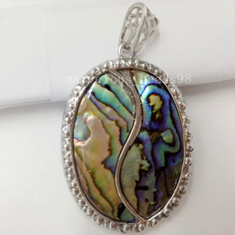 Бесплатная доставка модные ювелирные изделия 35 мм Новая Зеландия абол оболочка