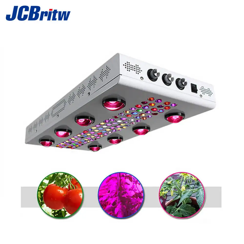 

1200W New Noah 8s LED Grow Lights Full Spectrum with COB and LED Diodes. Can Switch to Four Modes for Different Growing Stages