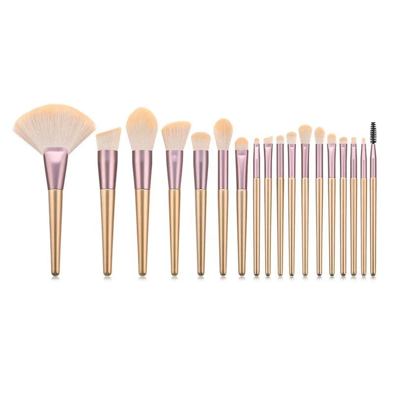 18 шт./компл. наборы кистей для макияжа Профессиональная пудра Макияж Кисти набор